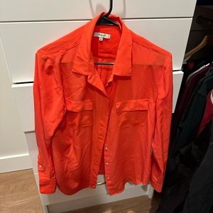 Madewell Red Blouse